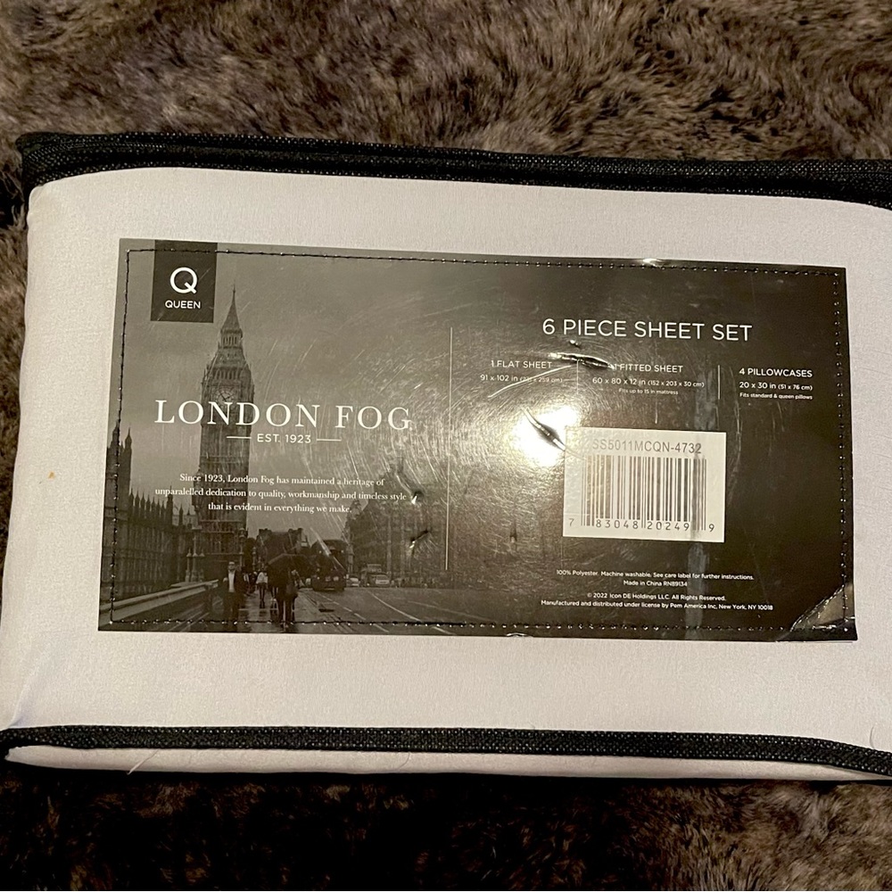 London Fog 6 Piece Queen Set